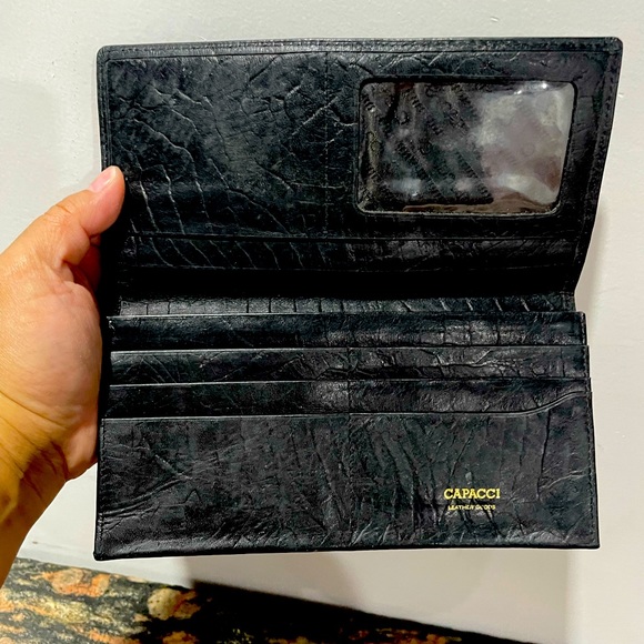 capacci Other - Capaci black pure leather wallet. Used mildly